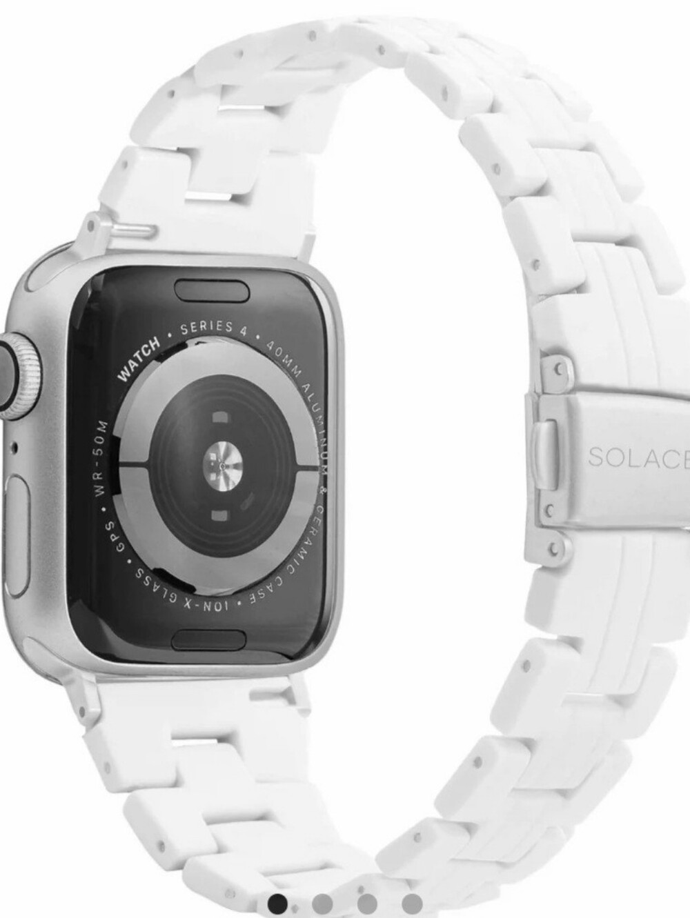 Solace Slim Perma Band for Apple Smart Watch - white